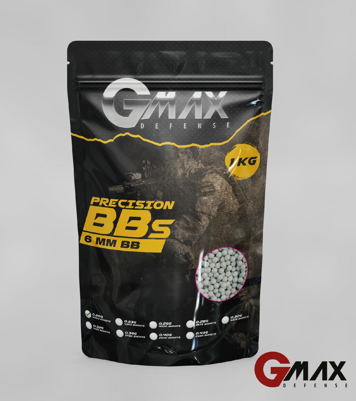 GMAX 0.20g Airsoft BB 5000adet 1KG