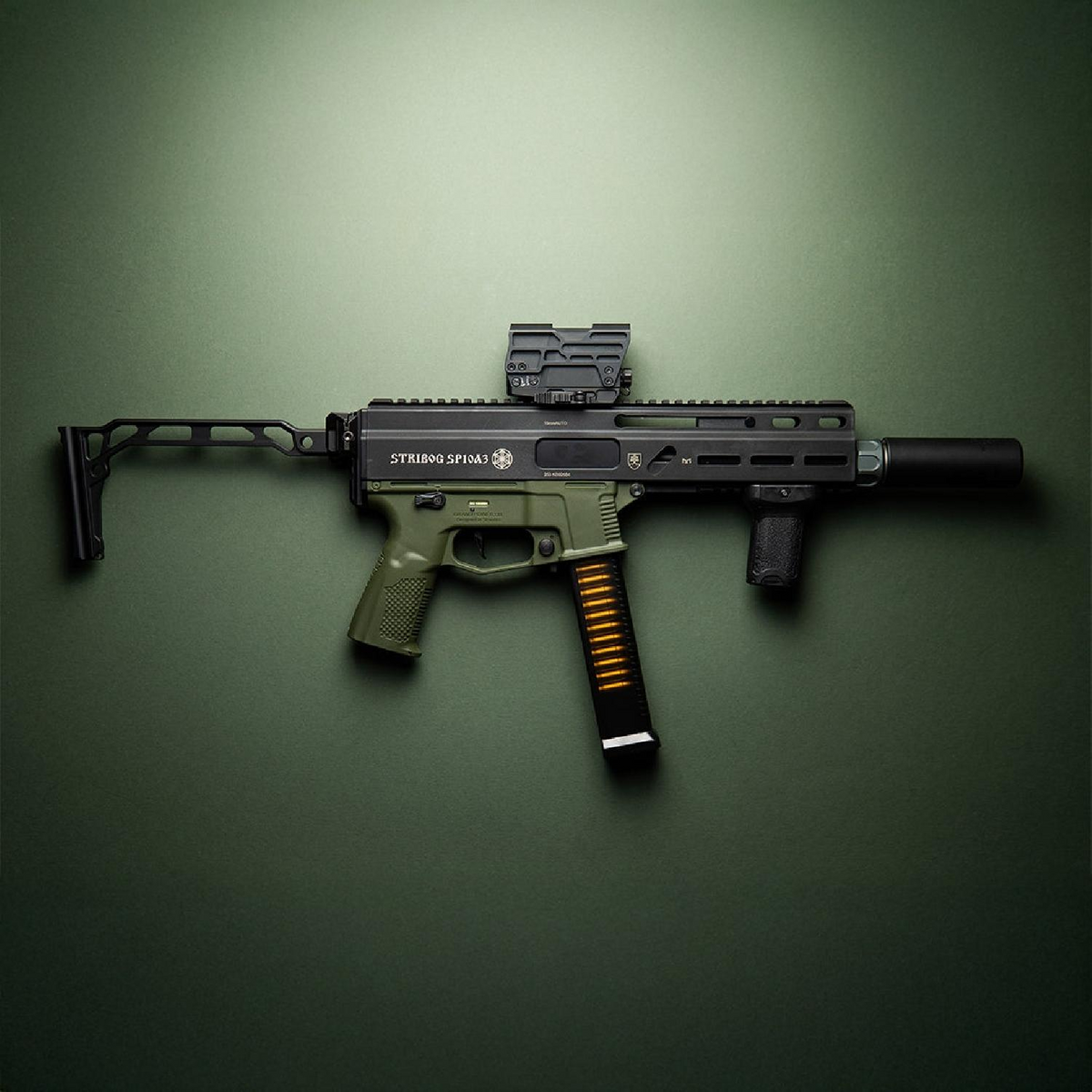 Delta Armory STRIBOG SP10A3 Olive UPGRADE Charlie Airsoft Tufek