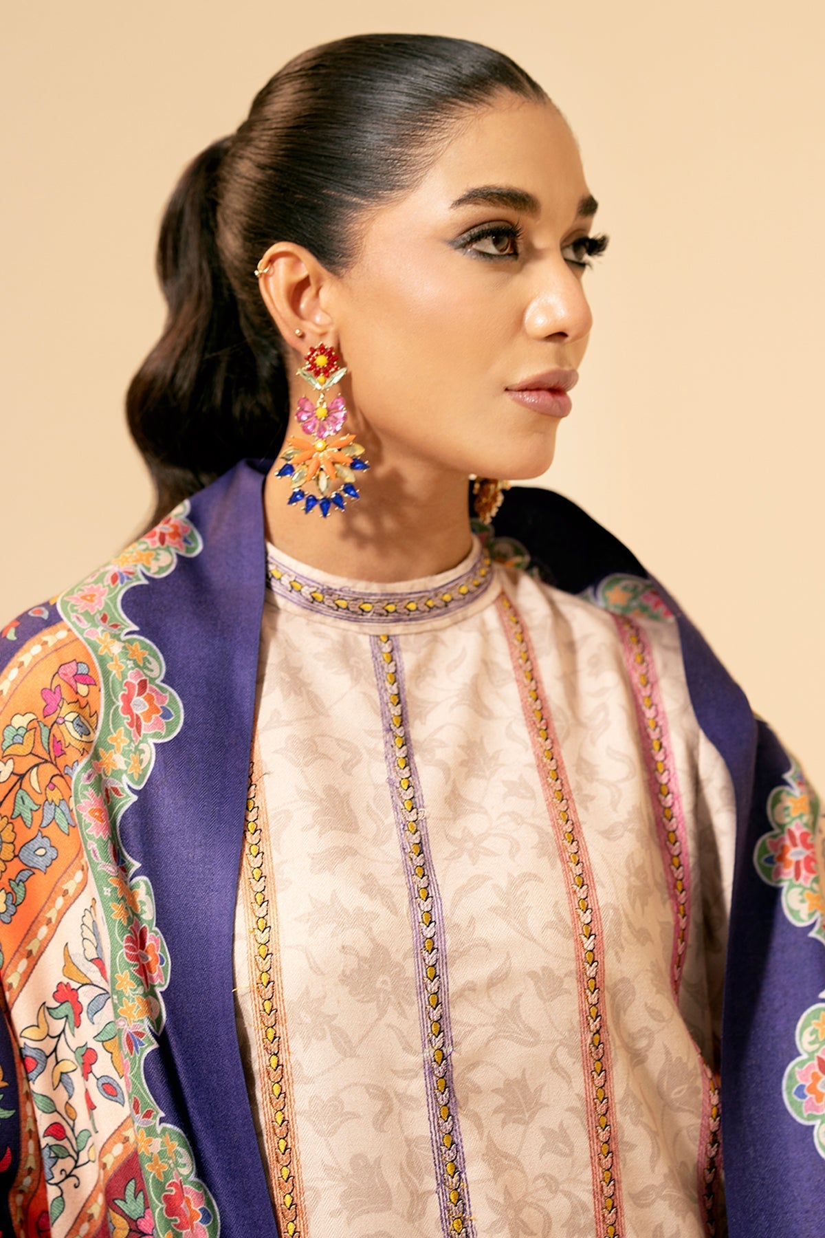 VISCOSE WOOL | EMBROIDERED