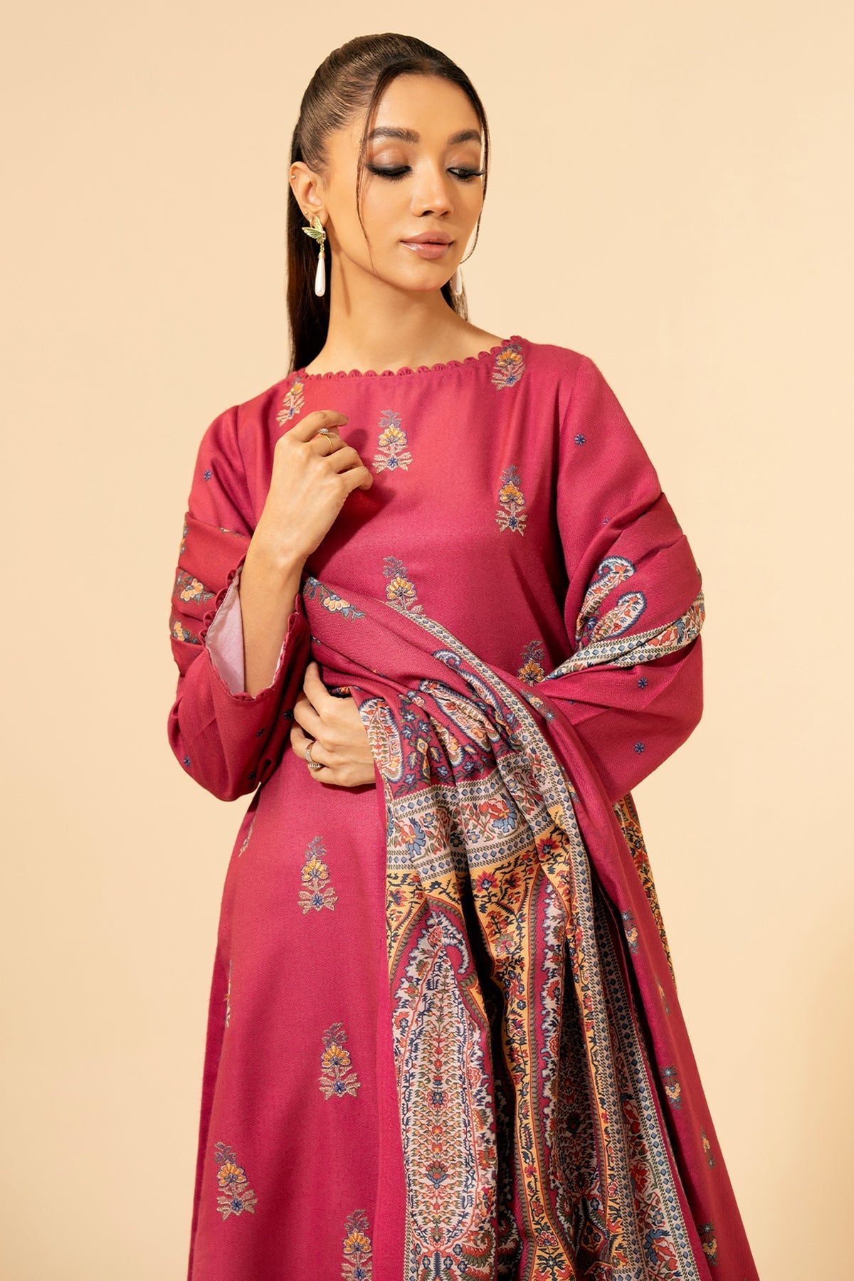 VISCOSE WOOL | EMBROIDERED