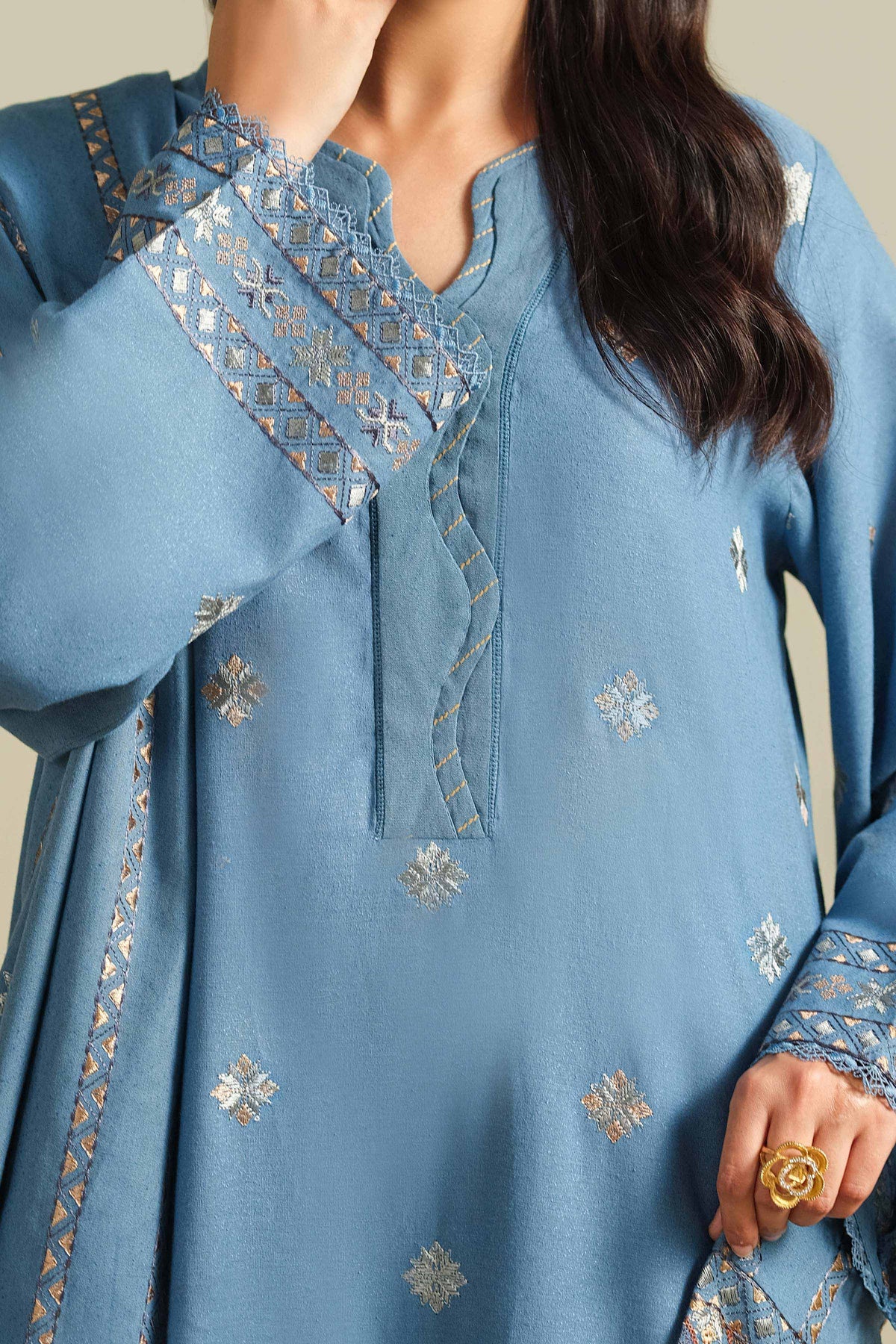 VISCOSE KARANDI | EMBROIDERED
