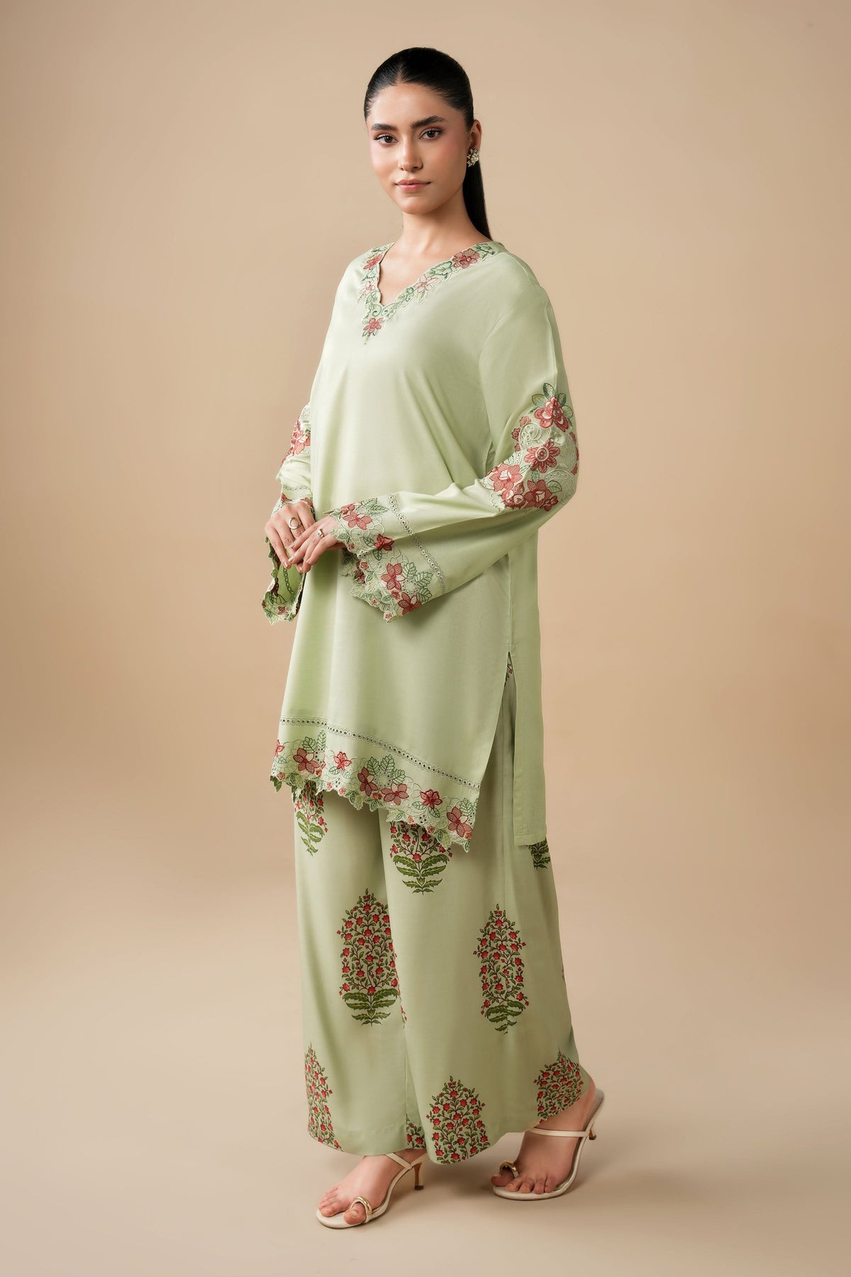 RAW SILK | EMBROIDERED