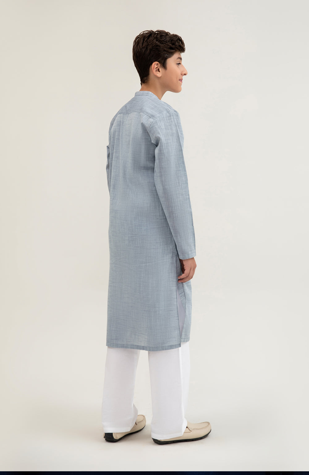 Boys Hidden Placket Kurta - SBK701125
