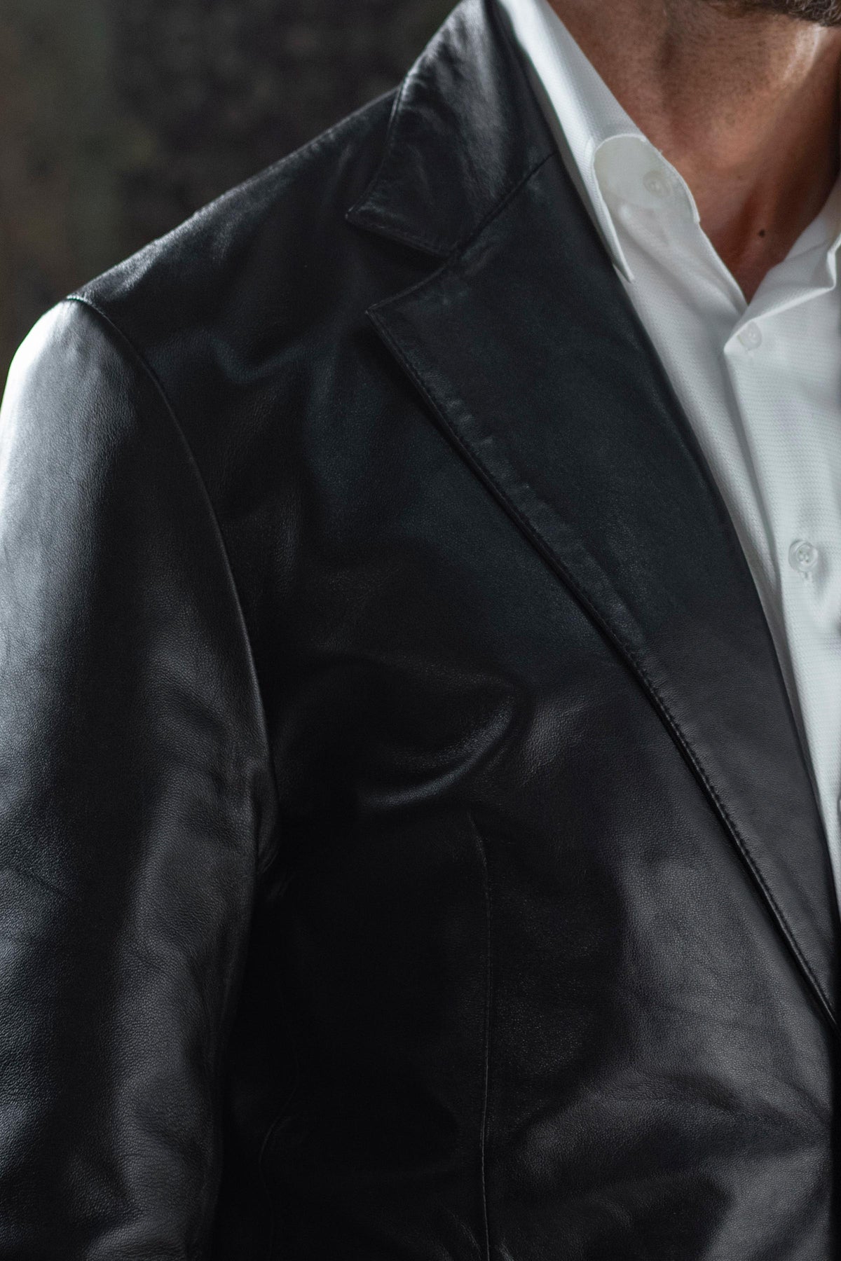 Premium Leather Suit Jacket - SLJ405426