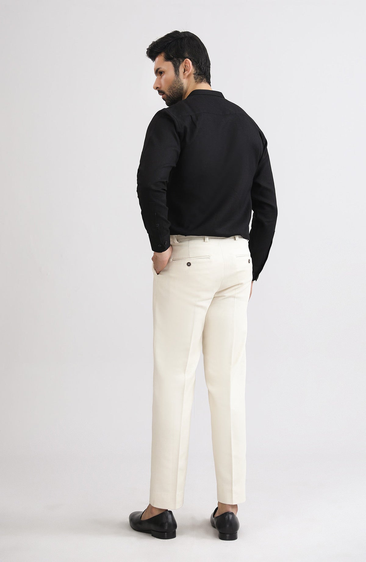Band Collar Shirt - SMSH200A425