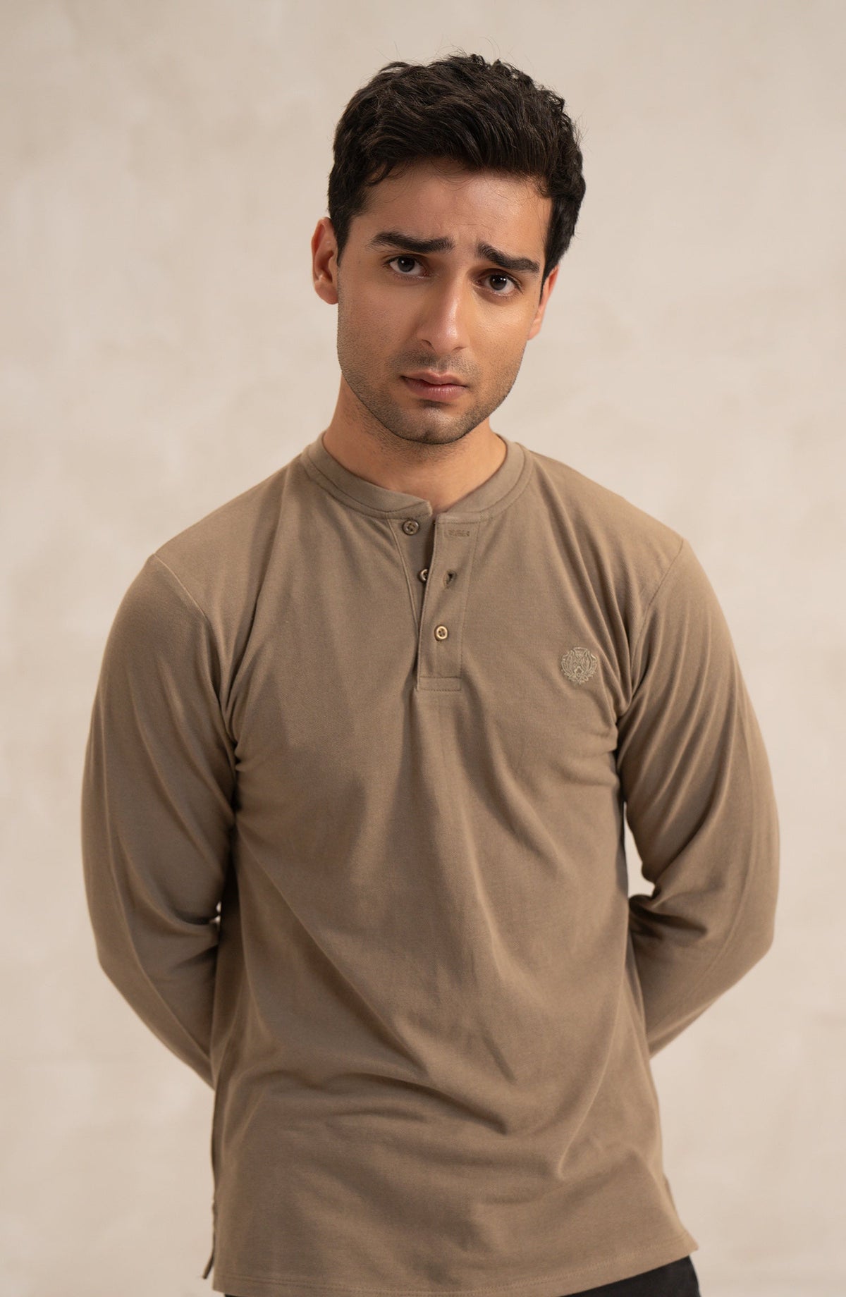 Men's Pique Henley - SWS806A225