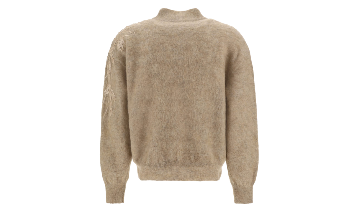 Wool Mohair Blend Embellished Sweater WMNS "Warm Brown" BRUN2594