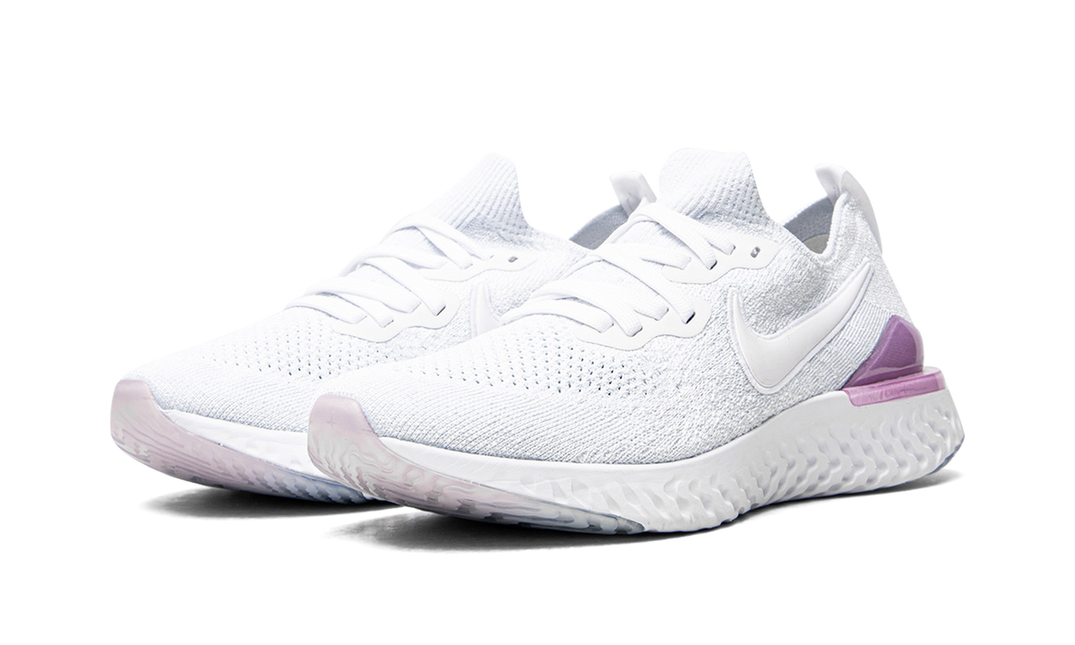 EPIC REACT FLYKNIT 2 MNS WMNS "White / White-Pink Foam" BQ8927 101