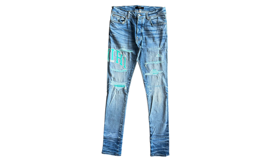 Varsity Logo Repair Jeans "Perfect Indigo / Blue" AMDNSY1050 426