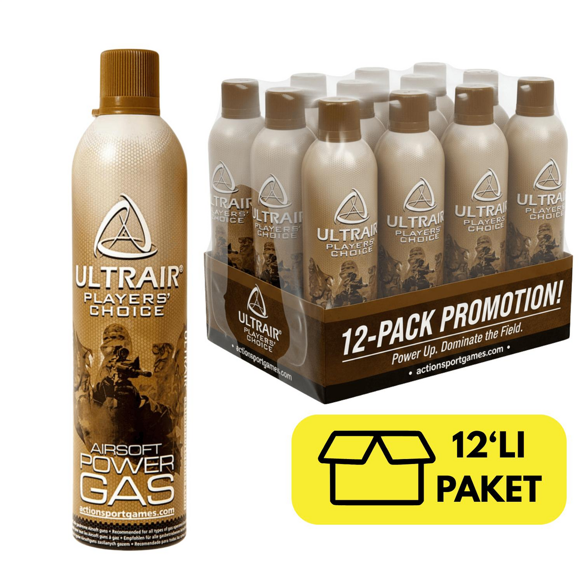 ASG ULTRAIR AIRSOFT GREEN GAS 14571 - 12'LI PAKET