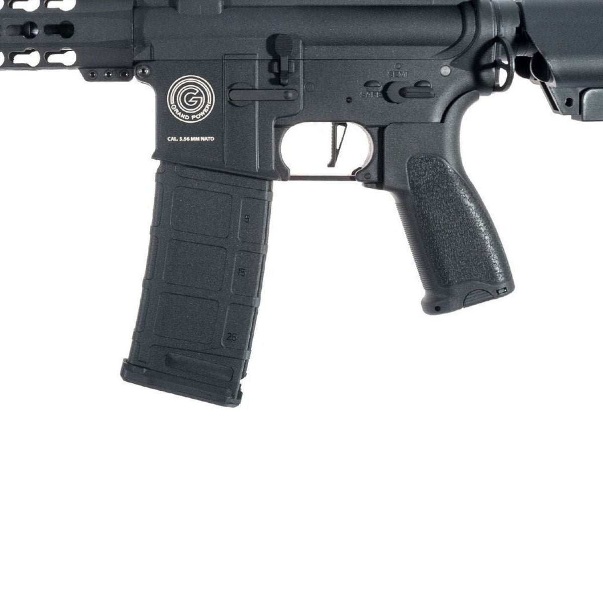 Delta Armory Grand Power AR15 KeyMod 10'' Charlie  PIL SARJ SET Airsoft Tüfek / Siyah DA-GP-C04