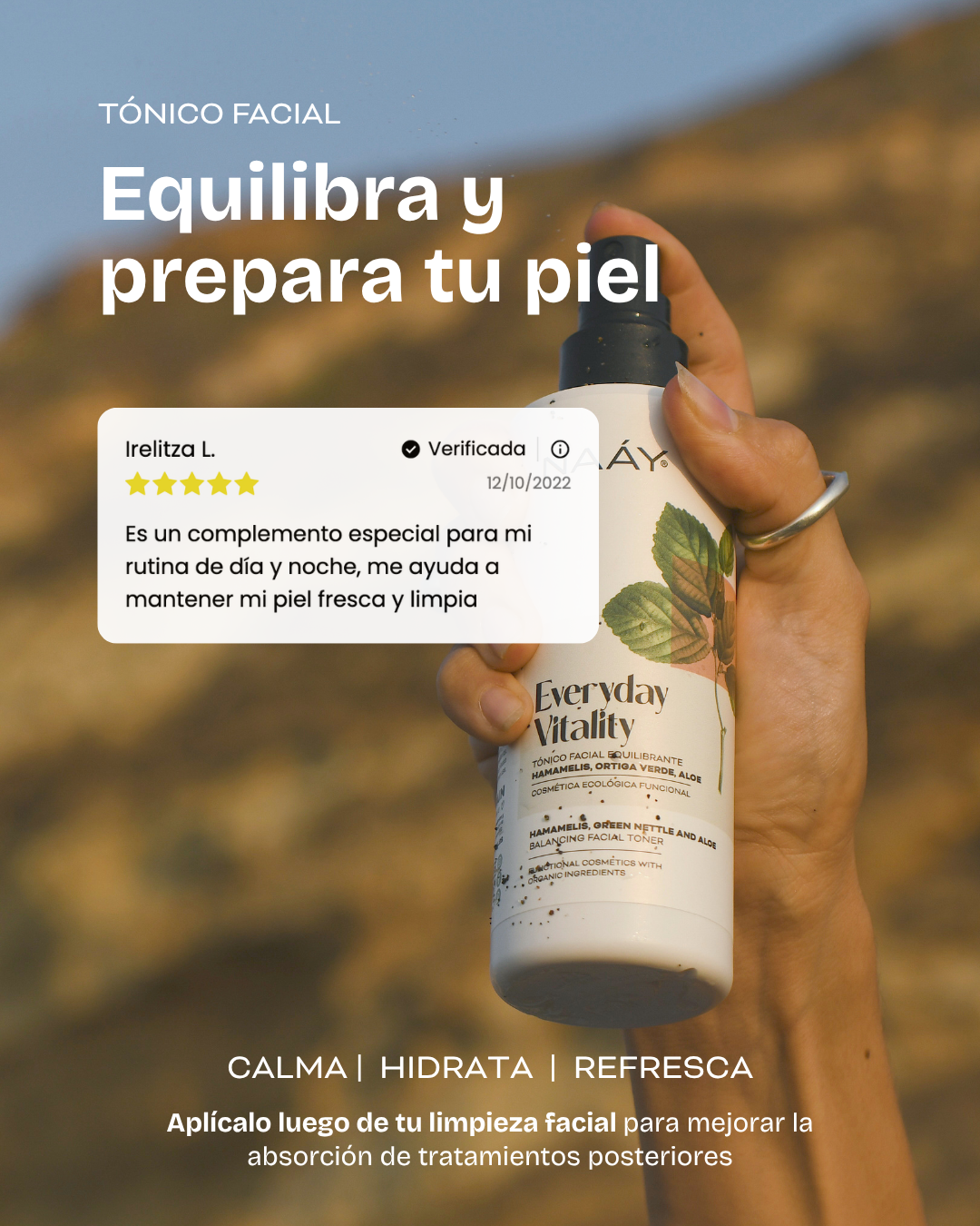 Everyday Vitality | Tónico Facial Equilibrante | Hamamelis - Pronto Vencimiento