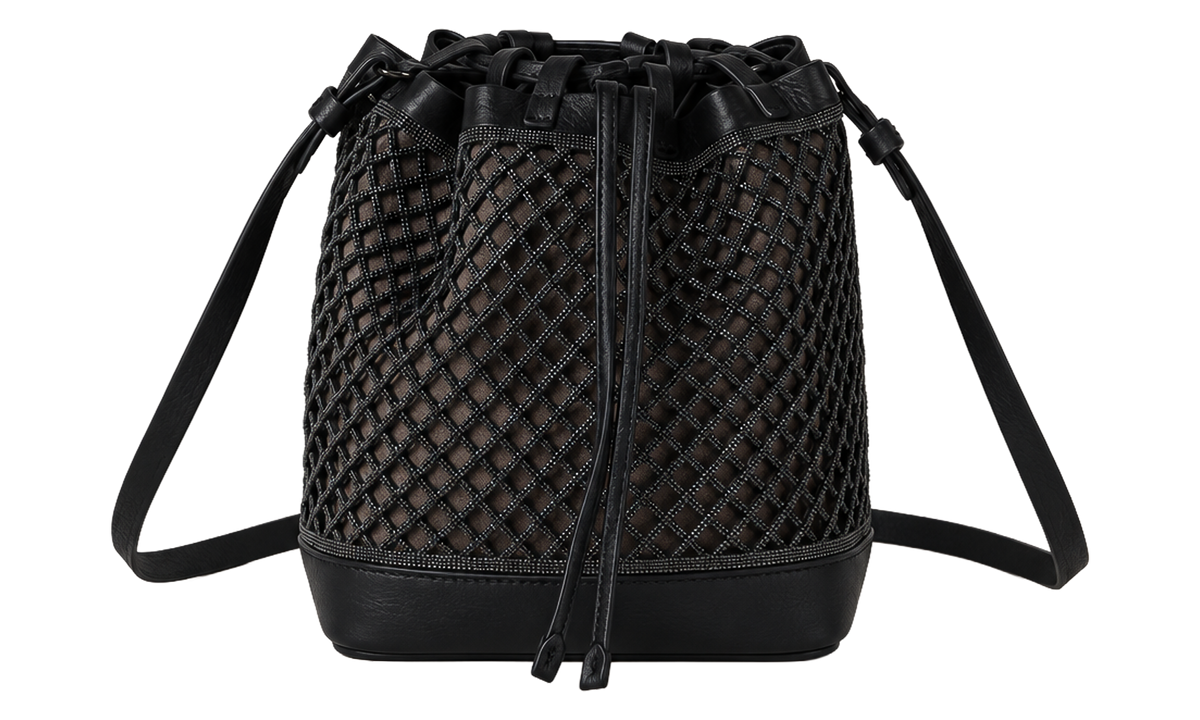 Leather Mesh Bag WMNS "Black" BRUN2440