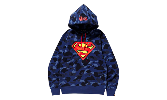 DC Superman Color Camo Pullover Hoodie "Navy Camo" CY1UQJVD