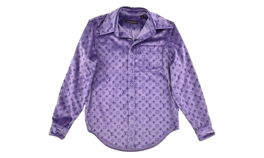 Velvet Monogram Classic Shirt "Purple" RM222 P10 HNS62X