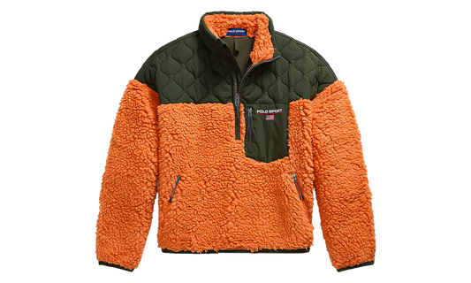 Sport Shaggy Hi-Pile 1/2 Zip Pullover Sweater "Solar Sky" 710B27490001