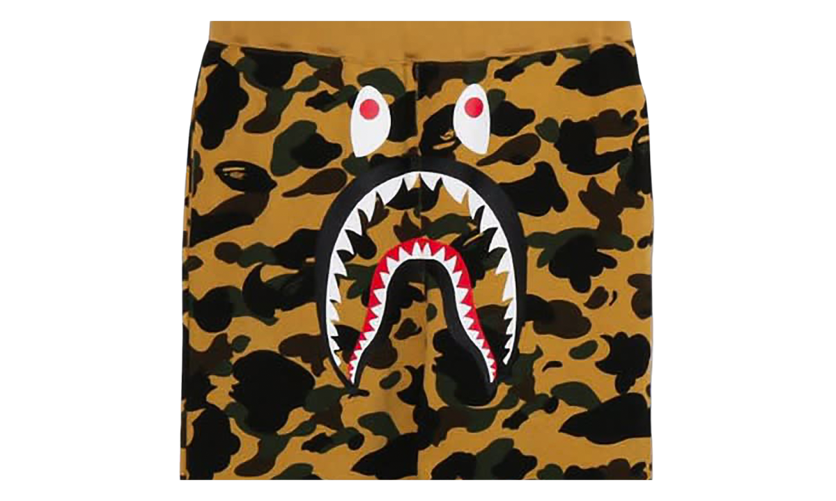 1st Camo Wide Fit Shark Sweatpants "Yellow" BAPE120