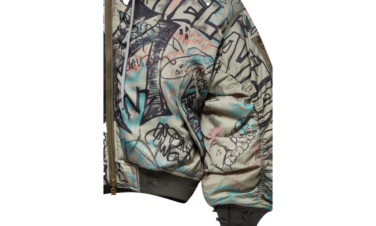 Graffiti Bomber Jacket "Green" MOWSS26MODWJKT01 GREE