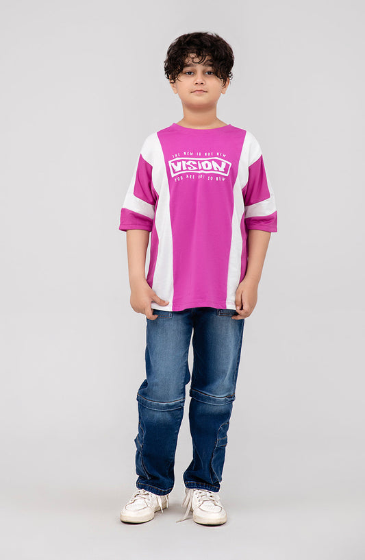 Boys Slogan Print Tee - BKT725325