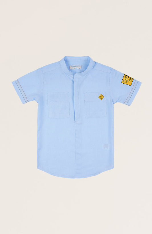 Boys Ban Collar Shirt - BW715325