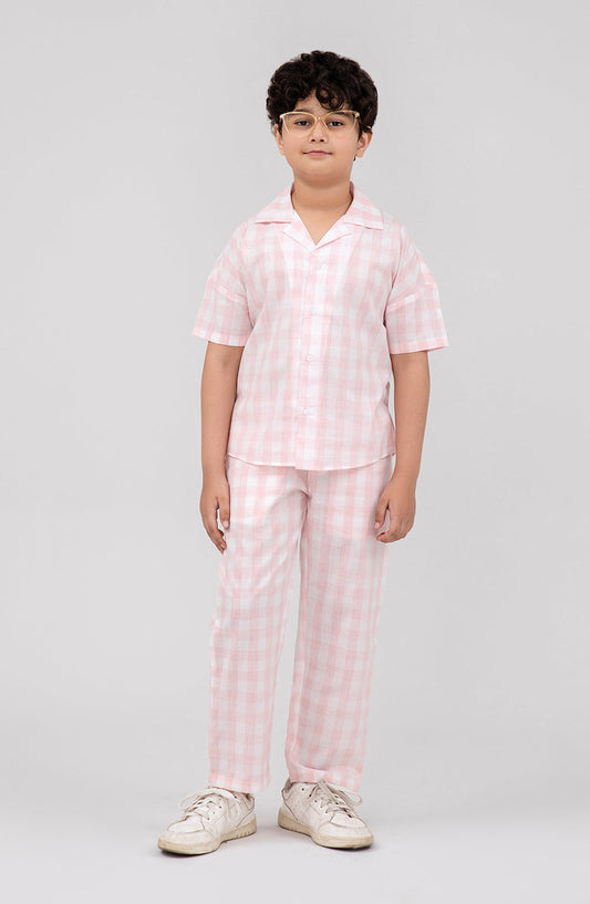 Boys Checkered Co-Ord - BWC700125