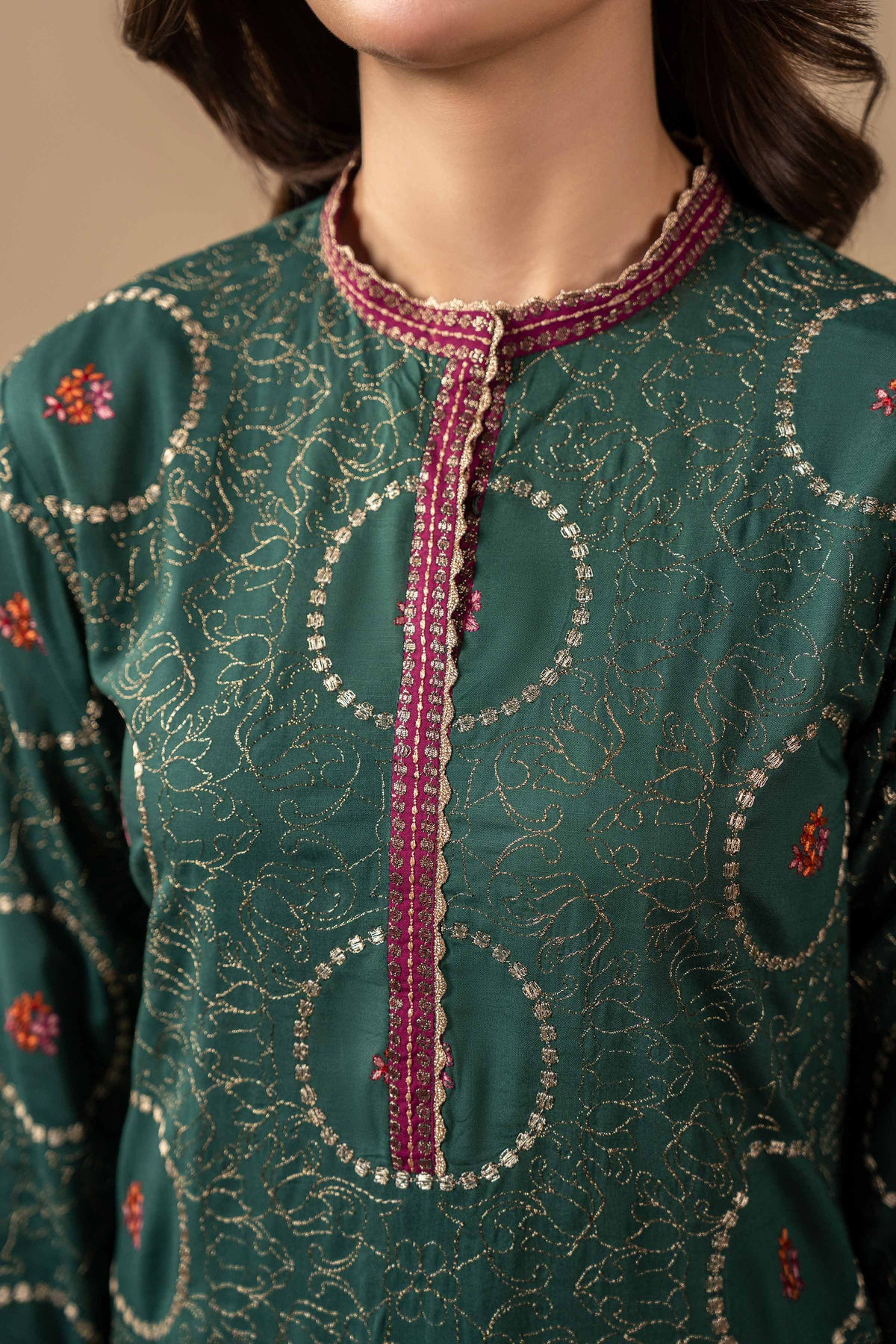RAW SILK | EMBROIDERED