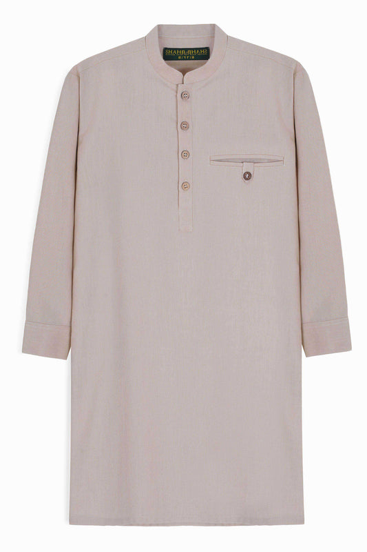 Boys Bone Pocket Kurta - EBKUR-264426