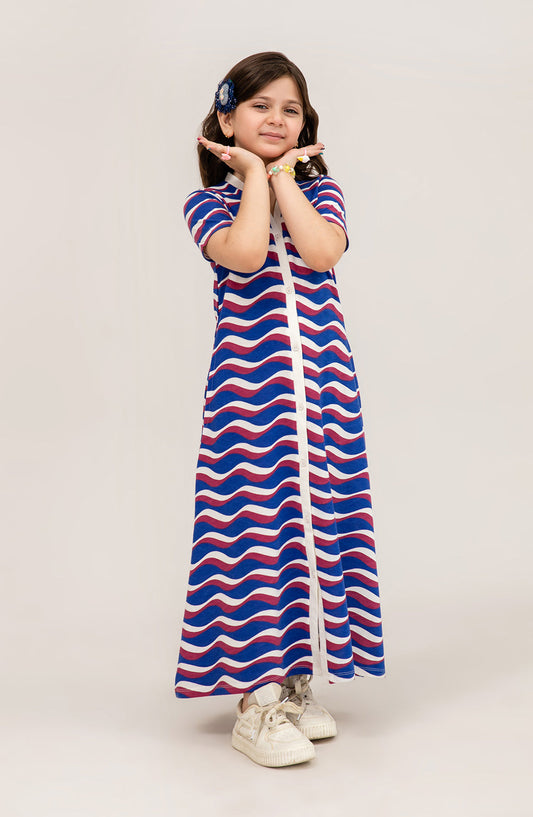 Girl Knit Ankle Length Button Down - GKD700325