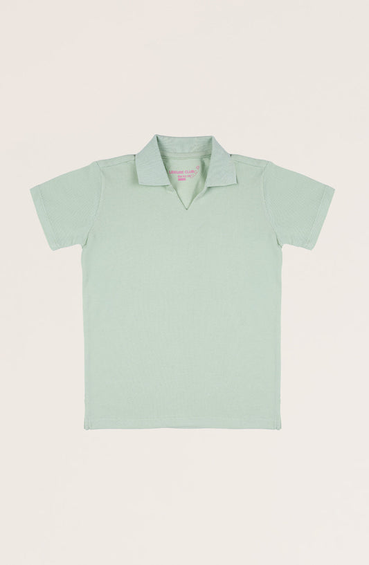 Girl Wide Collar V-Neck Shirt - GKT705125