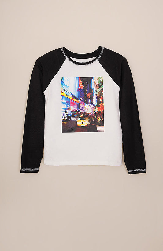 Raglan Sleeve Crew-Neck - GKT712325