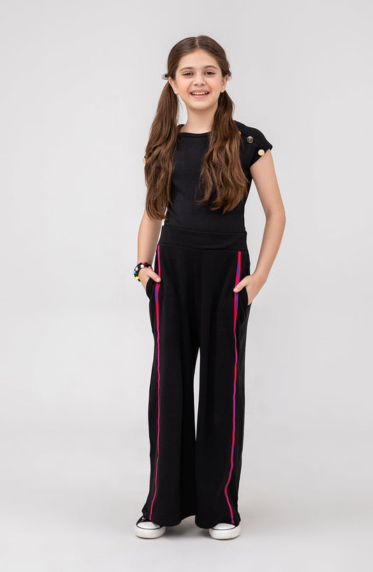 Girl Gold Buttons Tee - GKT715325
