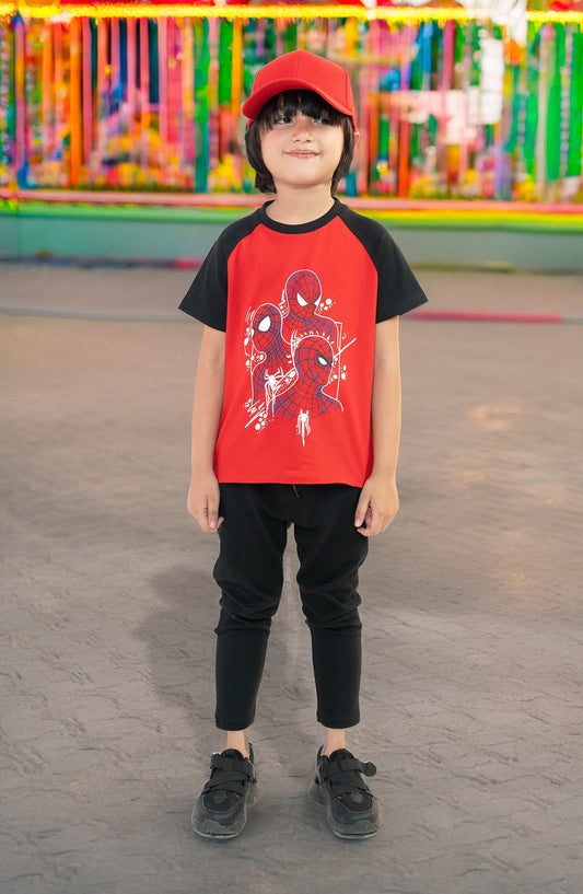 Raglan Sleeve Printed T-Shirt - IBK910324