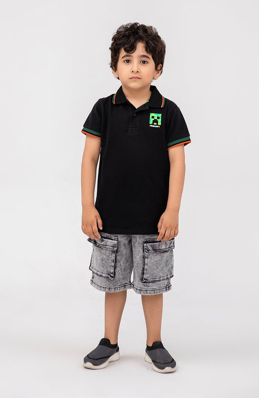 Boys Mine-craft Polo Shirt - IBKP705325