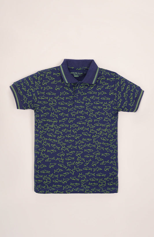 Boys Printed Polo - IBKP752325