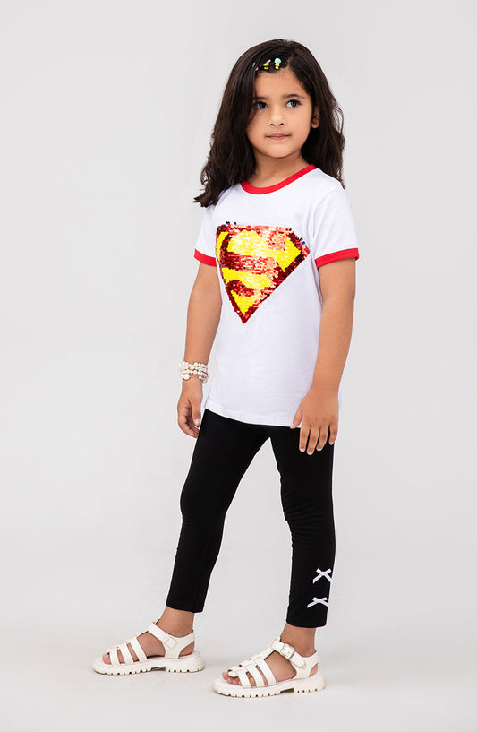 Girls Superman Logo T-shirt - IGKT708325