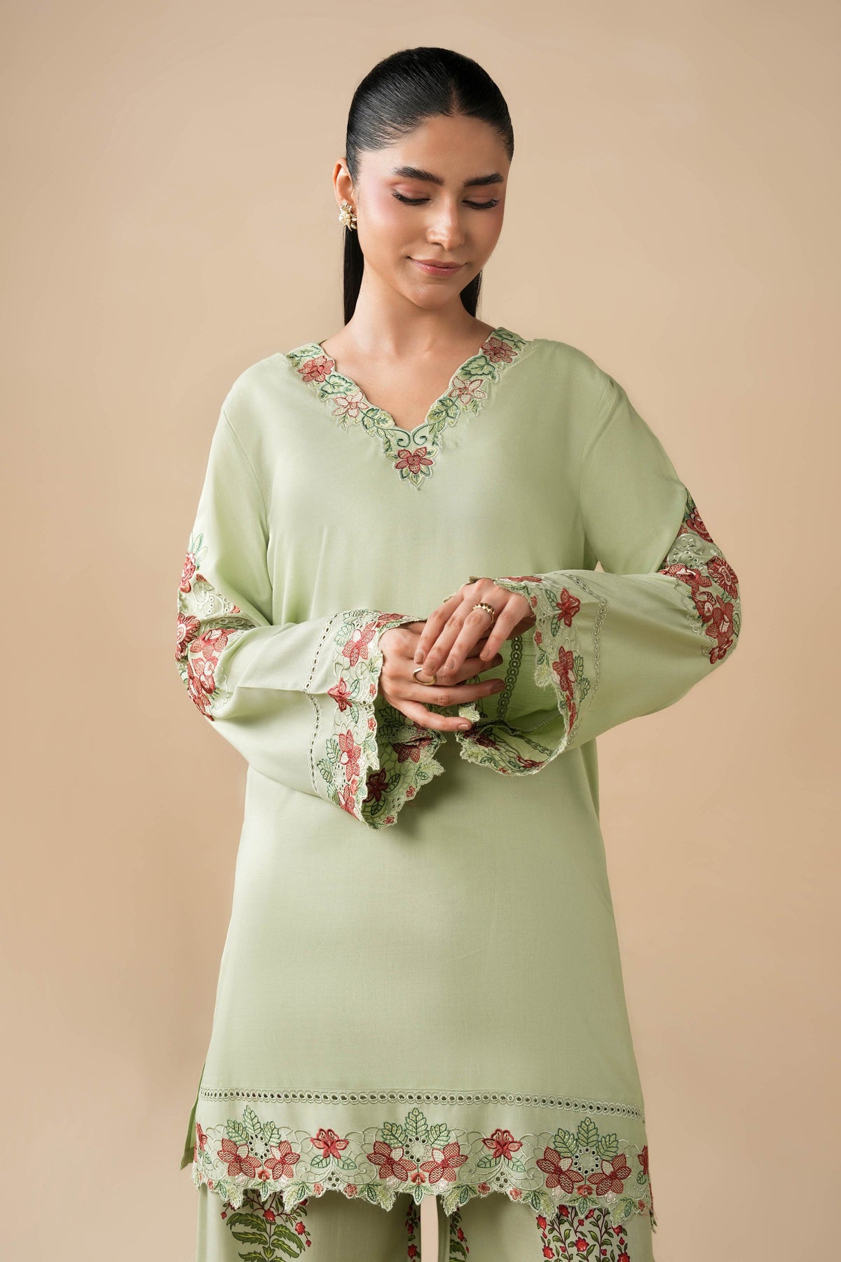 RAW SILK | EMBROIDERED