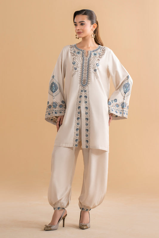 RAW SILK | EMBROIDERED
