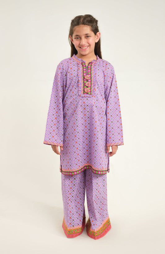 Girls Lavender 2 Piece Suit - LCP711125IF