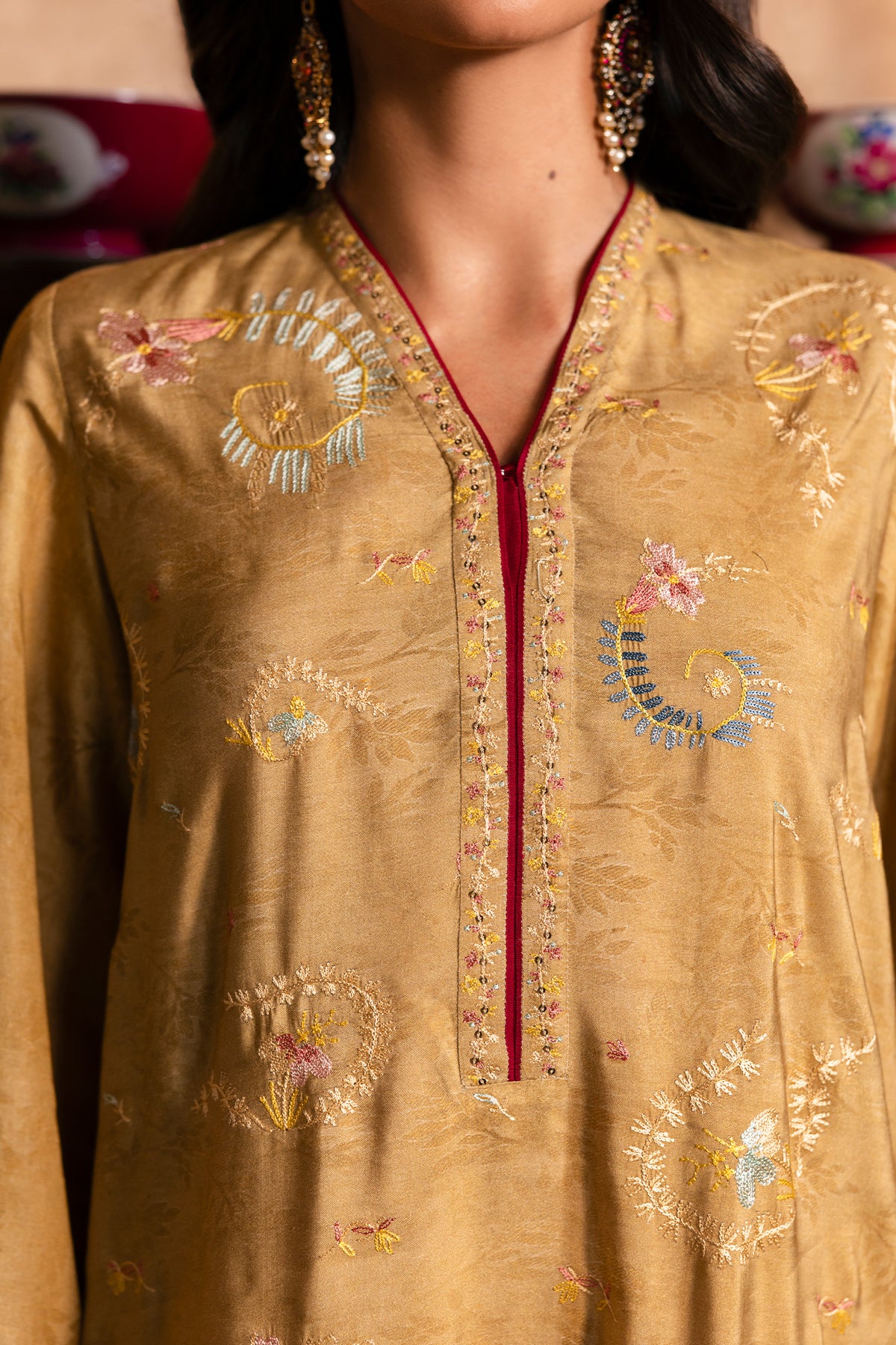 PURE SILK  |  EMBROIDERED