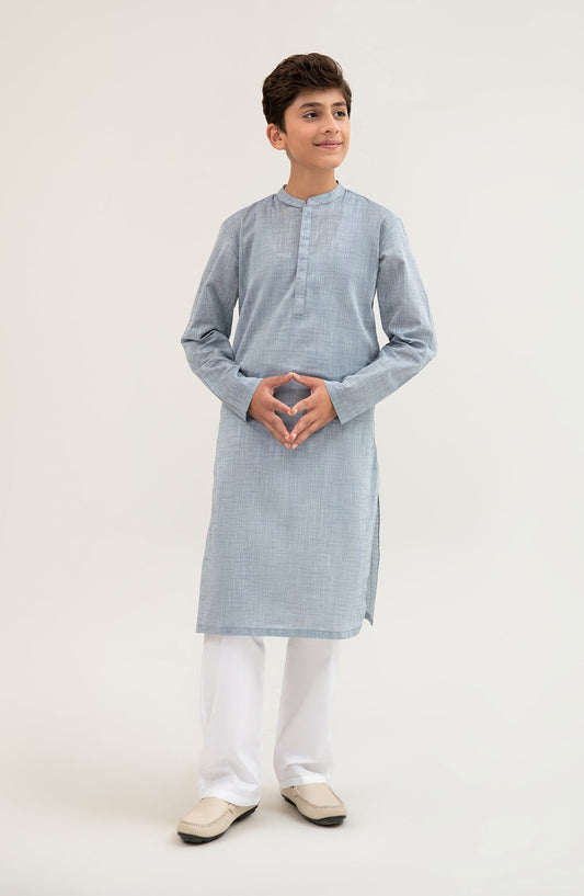 Boys Hidden Placket Kurta - SBK701125