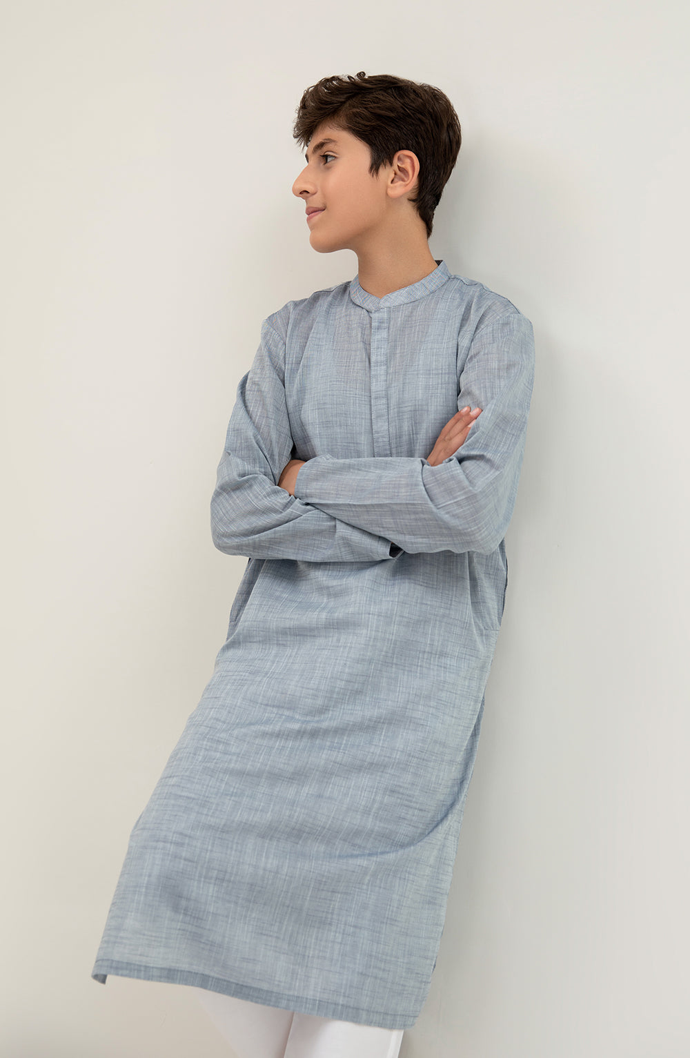 Boys Hidden Placket Kurta - SBK701125