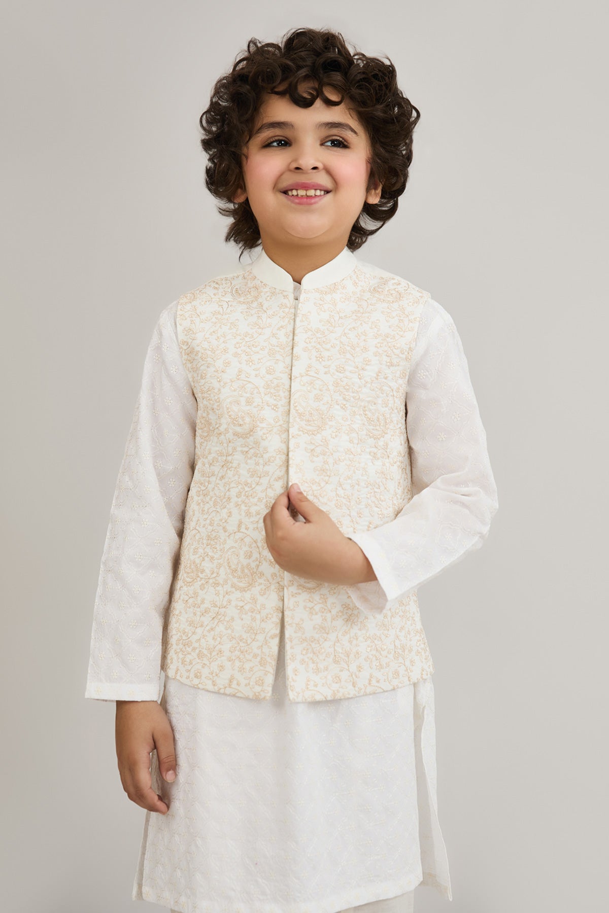 Boys Embroidered Waistcoat - SBWC802225