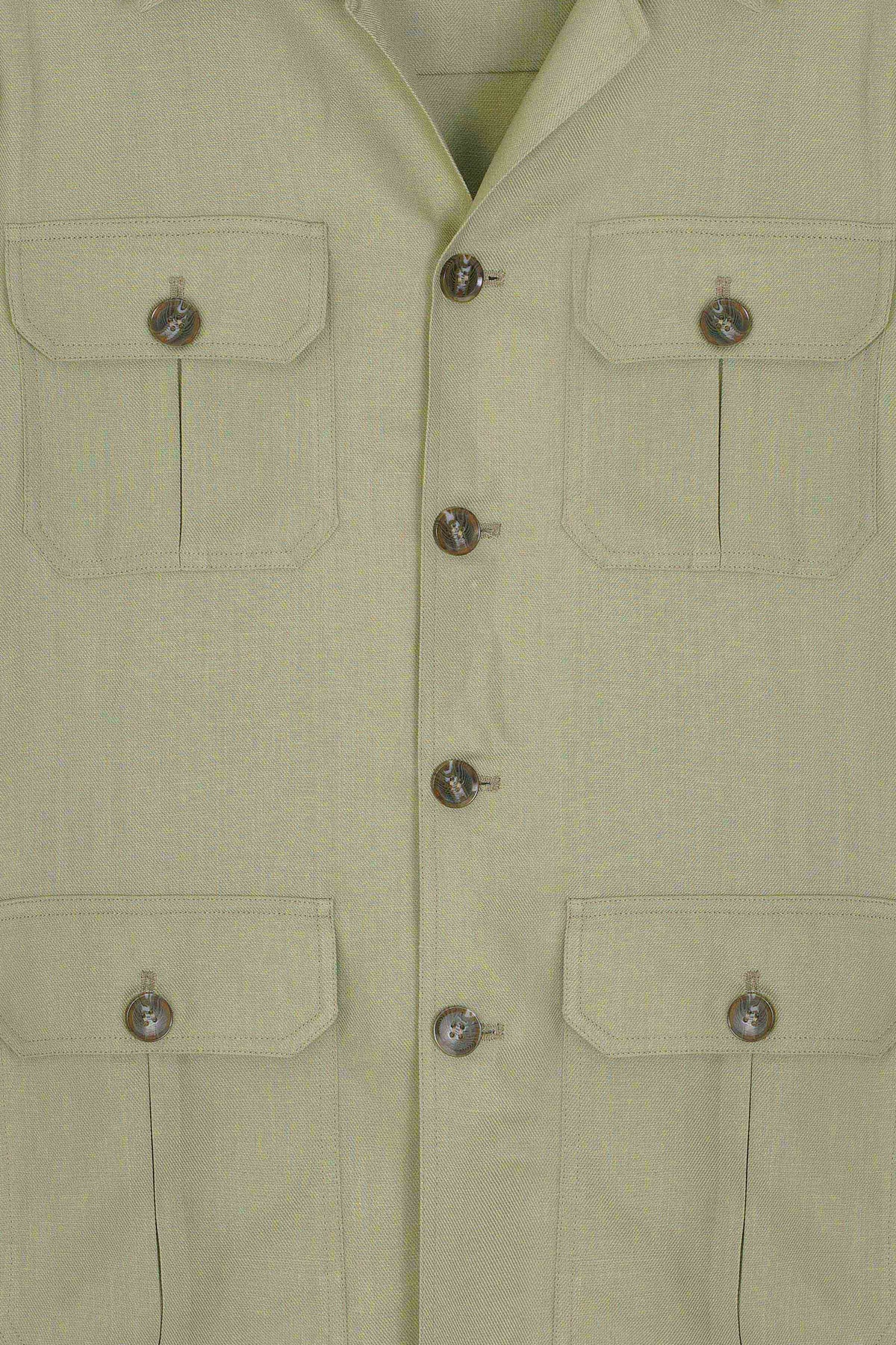 Linen Safari Shacket - SMC933126