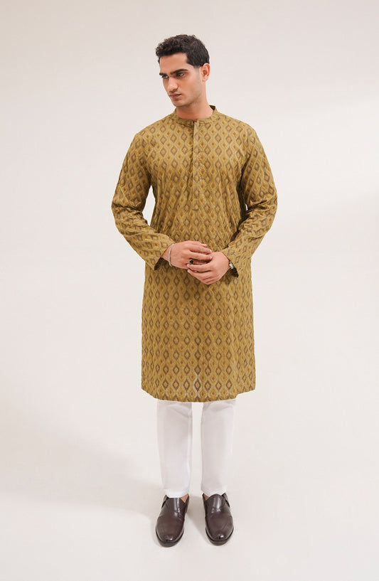 Men's Lawn Embroidered Kurta - SMK702125
