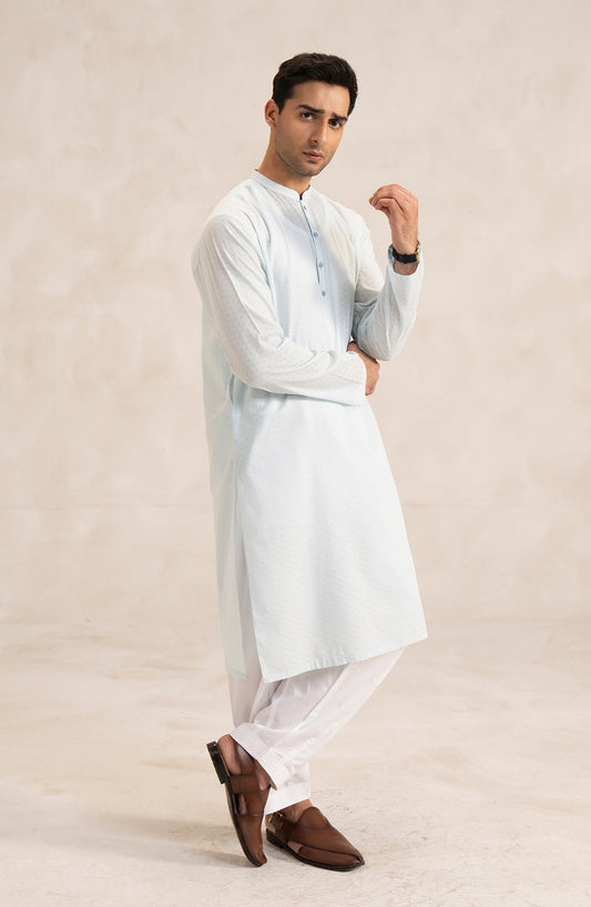 Men's Jacquard Kurta - SMK720A125