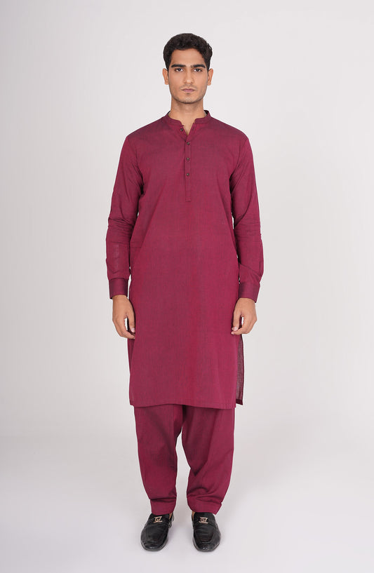 Men's Band Collar Suit - SMS816225