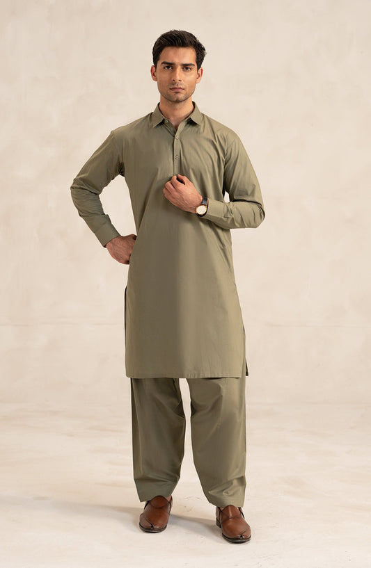 Men's Band Collar Suit - SMS821225 - WRONG SHOOT