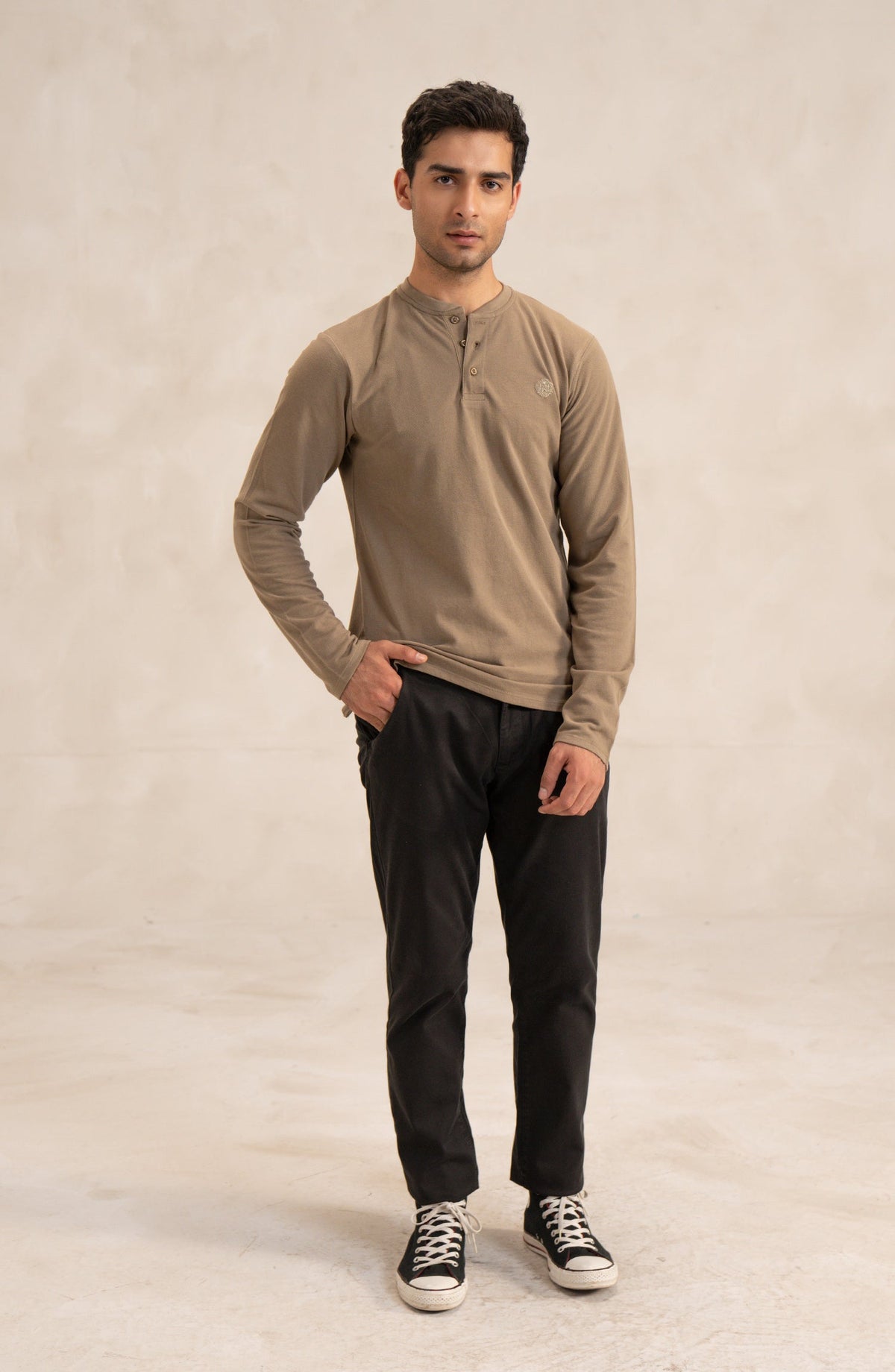 Men's Pique Henley - SWS806A225