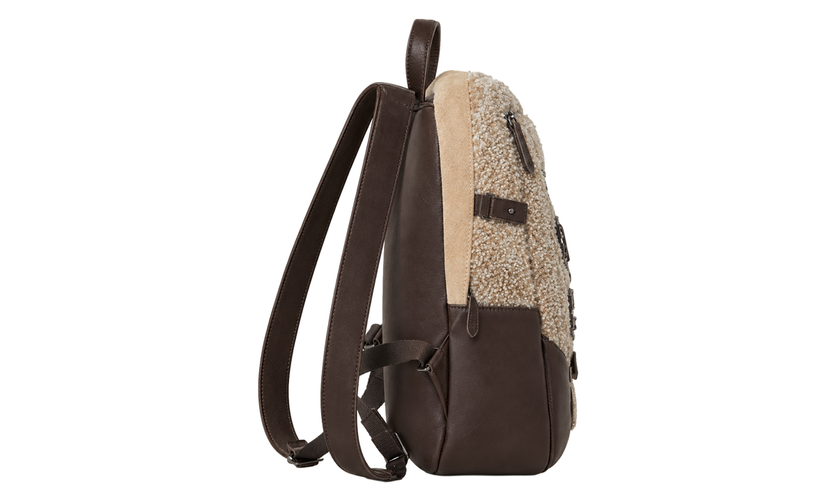 Leather Backpack WMNS "Brown / Metallic Earth" BRUN2471