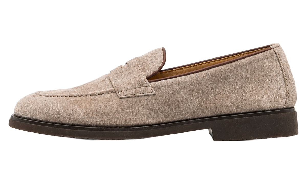 Suede Penny Loafer Shoes "Avola" BRUN2223
